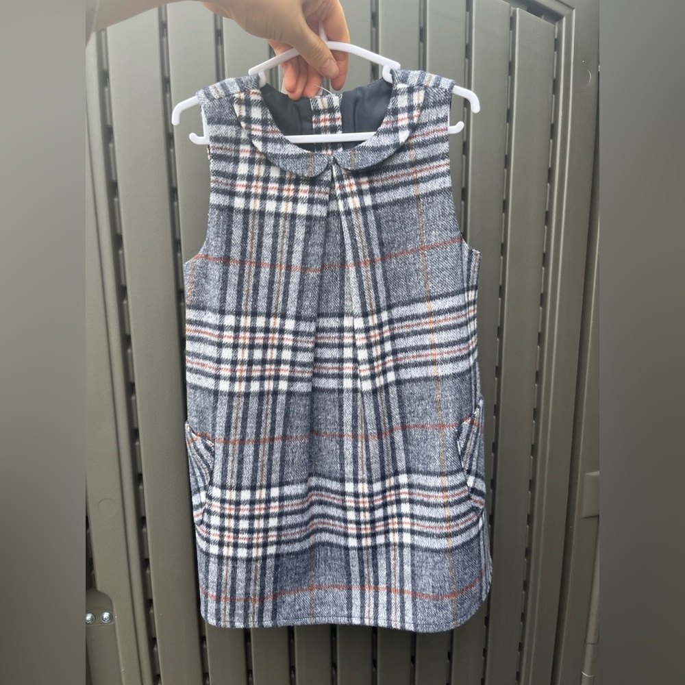 St. Bernard Girls Collared Plaid Fall Dress